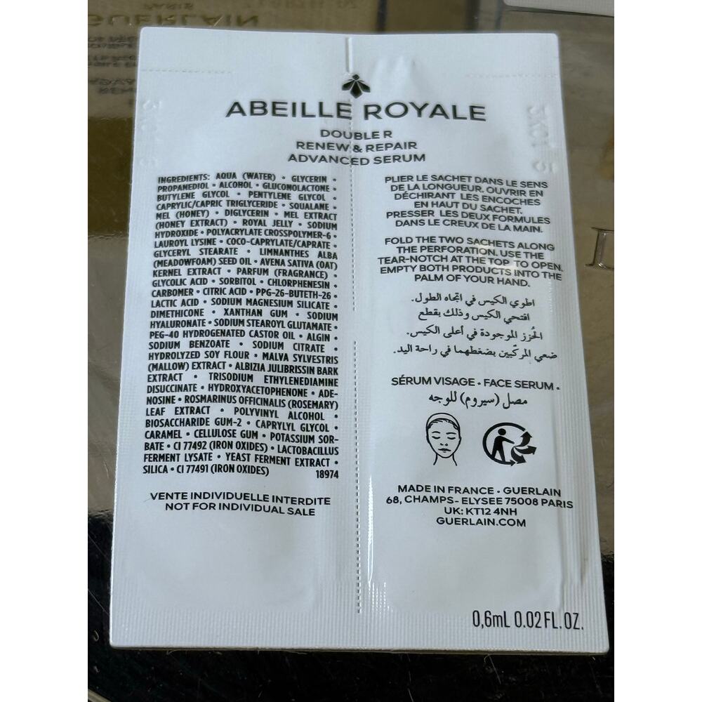 Guerlain Abeille Royale Double R Renew & Repair Advanced Serum (7 x 6 mL Travel) - Picture 2 of 4